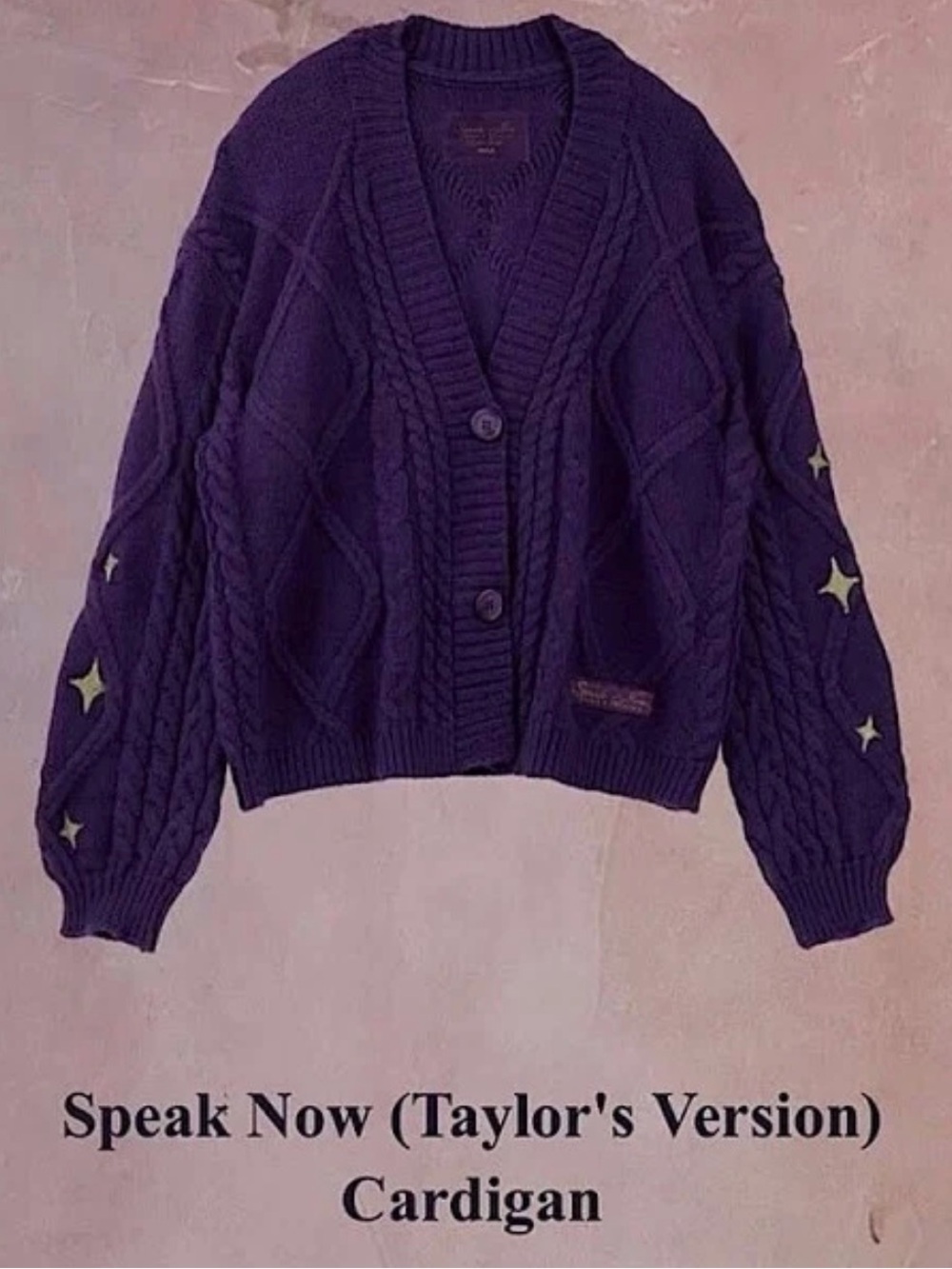 Taylor Swift Speak Now Taylor's Version Purple Cardigan MD/LG
Official Merch V - Picture 2 of 13